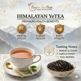Kangra Tea House Himalayan YeTEA 100% Organic First Flush Orthodox Black Tea  in Hand Sewn Chemical-Free Cotton Potlis