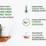 Deroi Tea's carbon-free drying tech process chart