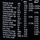 Nutritional Information Label for Barnaa Shankh Mile Tea