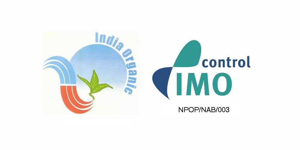 India Organic and IMO Control Logos