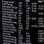 Barnaa Curcumin Tea Nutrition Information
