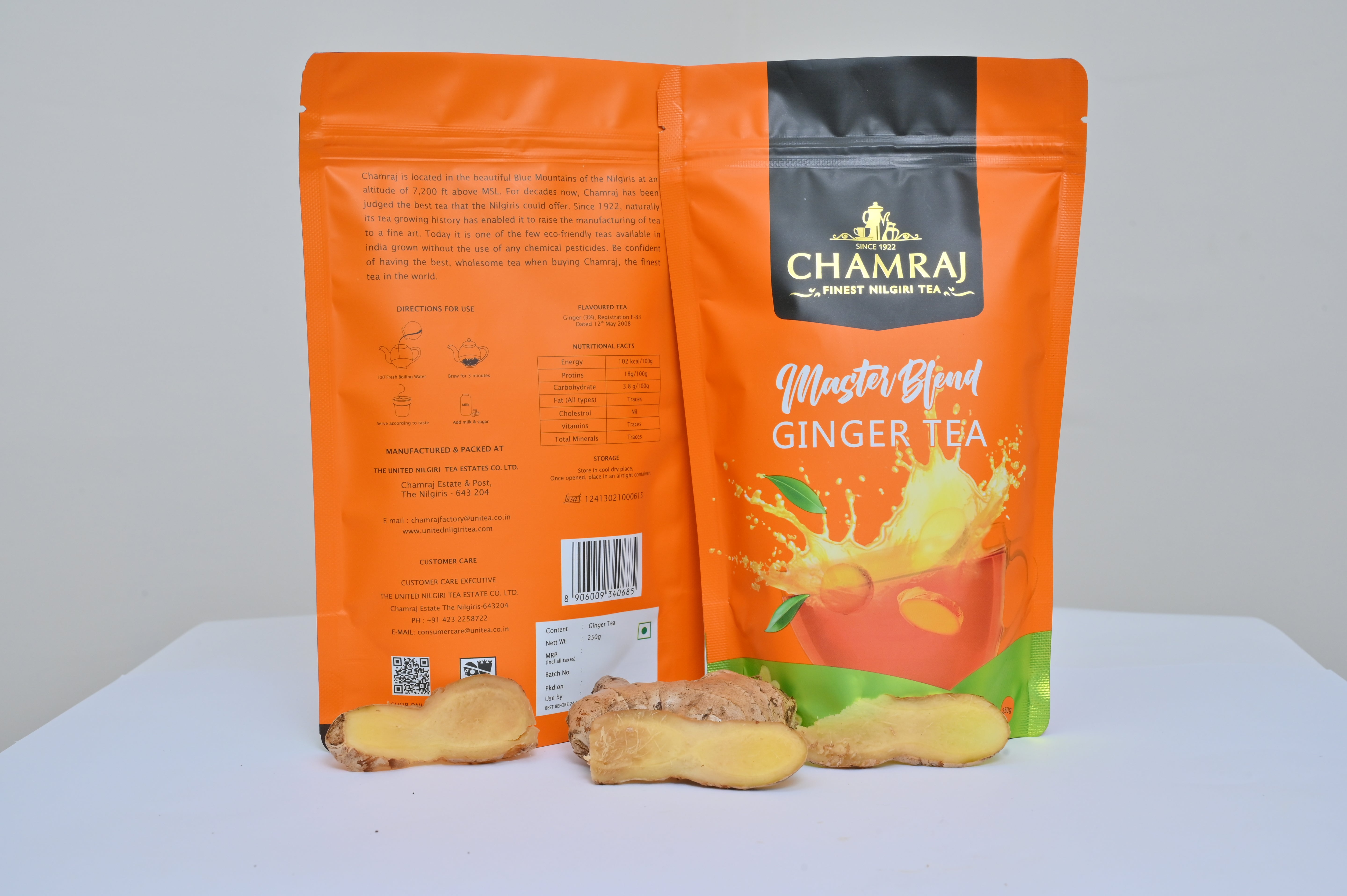 Chamraj Master Blend Ginger Tea Box 250g