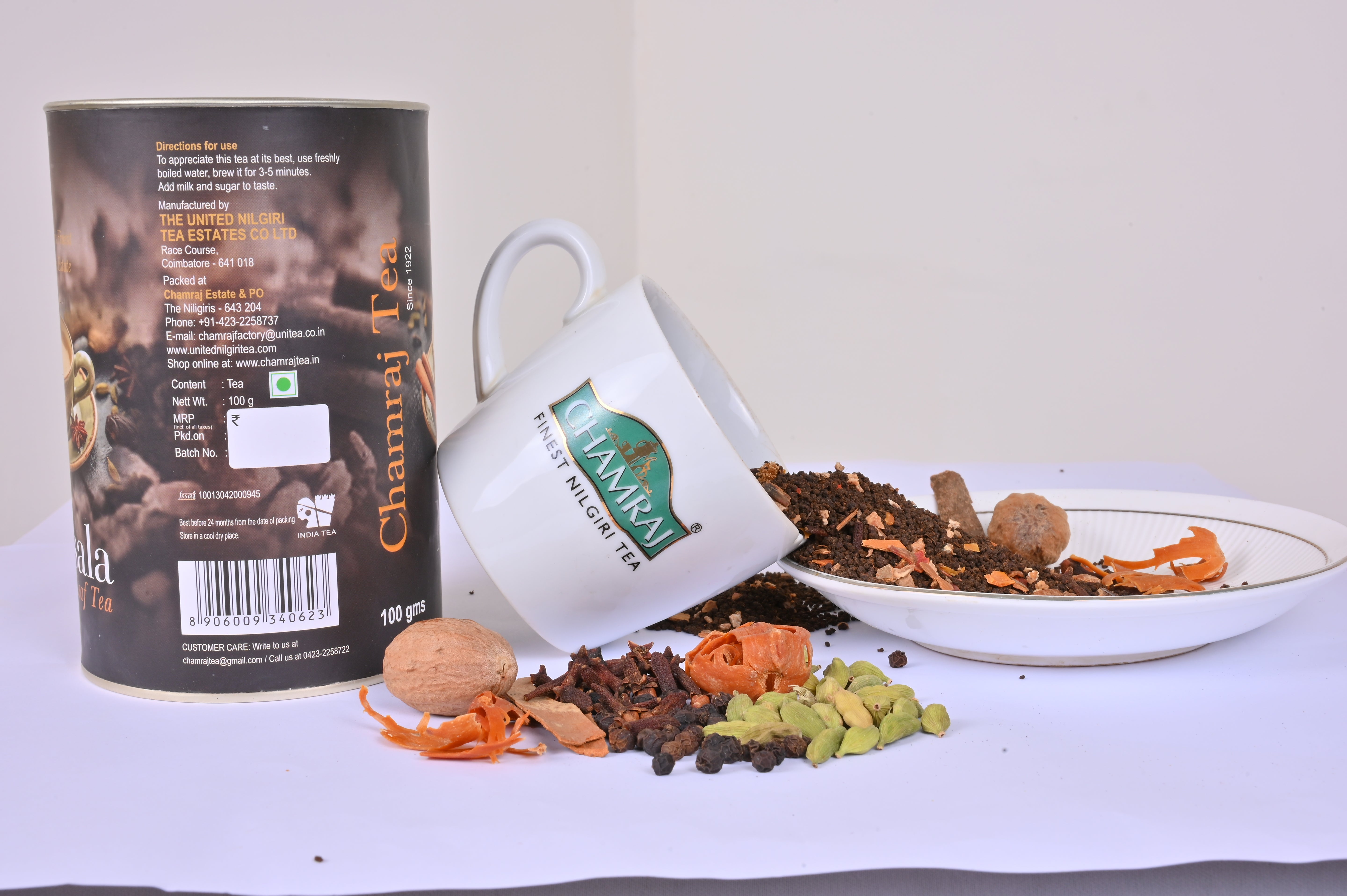 Chamraj Masala Leaf Tea – Finest Nilgiri Black Tea with Authentic Indian Spices