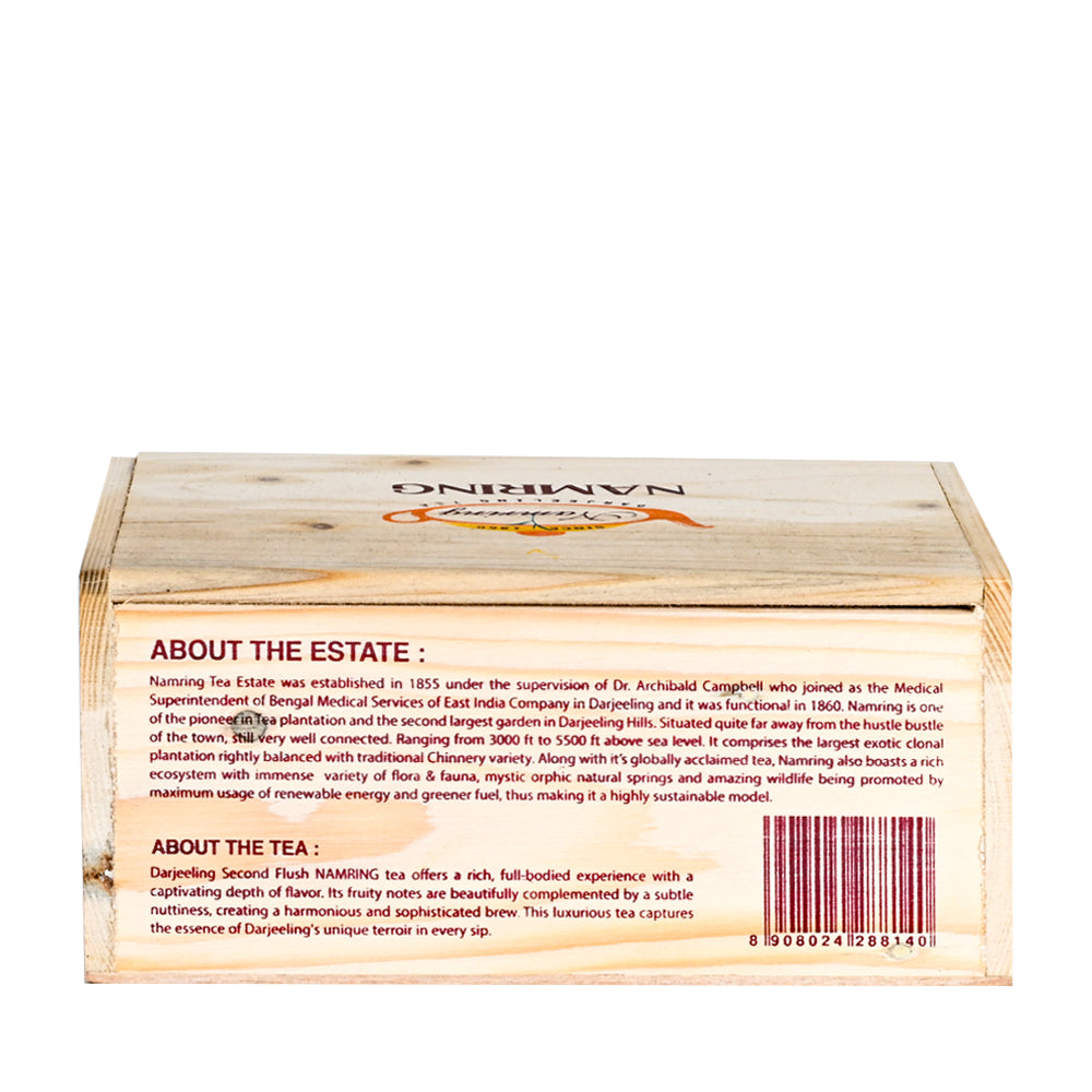 Namring Tips Elixir Darjeeling Black Tea Wooden Box