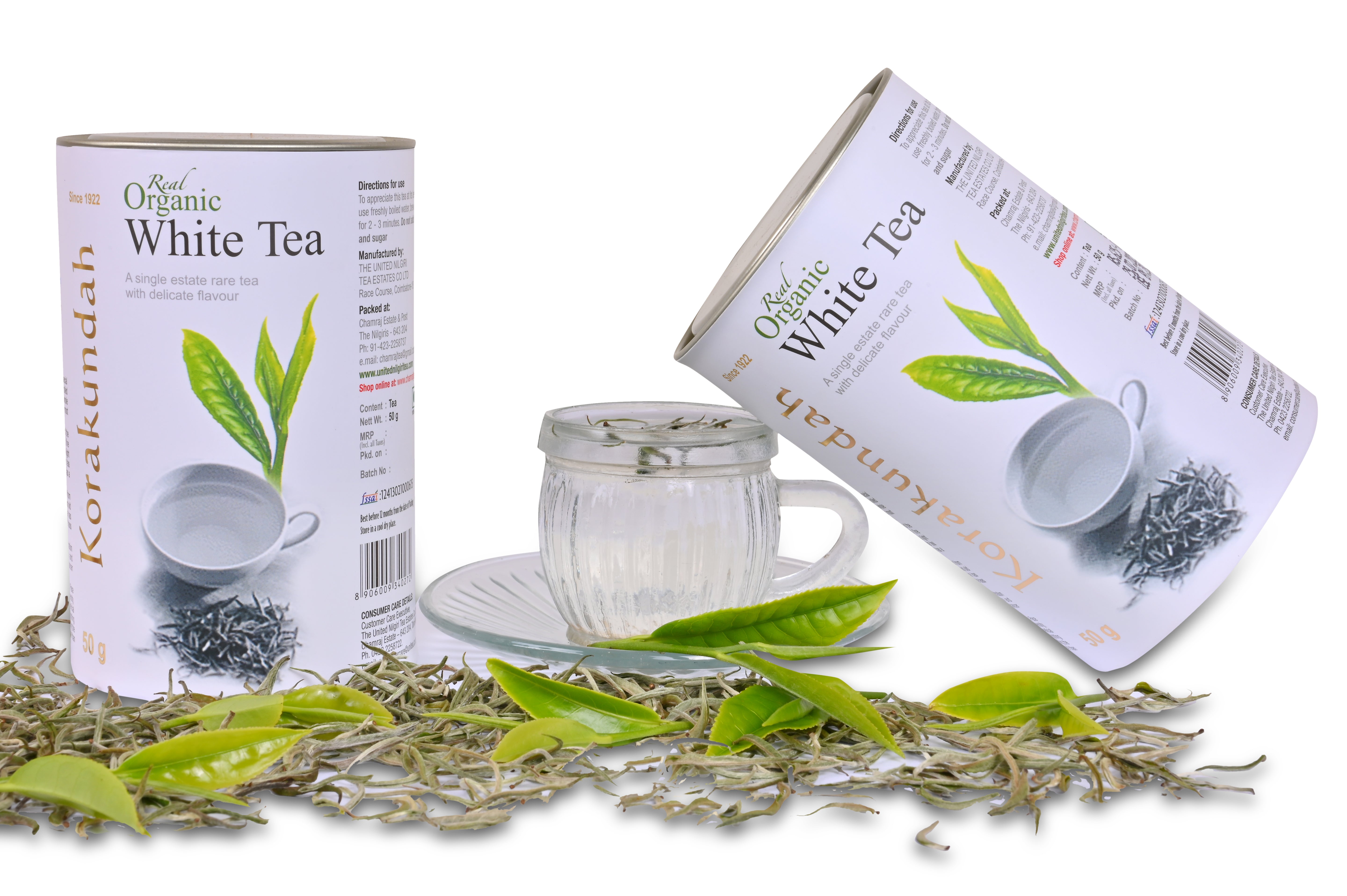 Premium Korakundah Organic White Tea Can