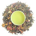 Rose Green Tea with Dry Leaves