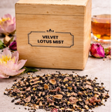 Dabri Velvet Lotus Mist Black Tea – Luxurious Symphony of Lotus, Peppermint and Vanilla in Wooden Box