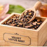 Dabri Velvet Lotus Mist Black Tea – Luxurious Symphony of Lotus, Peppermint and Vanilla in Wooden Box